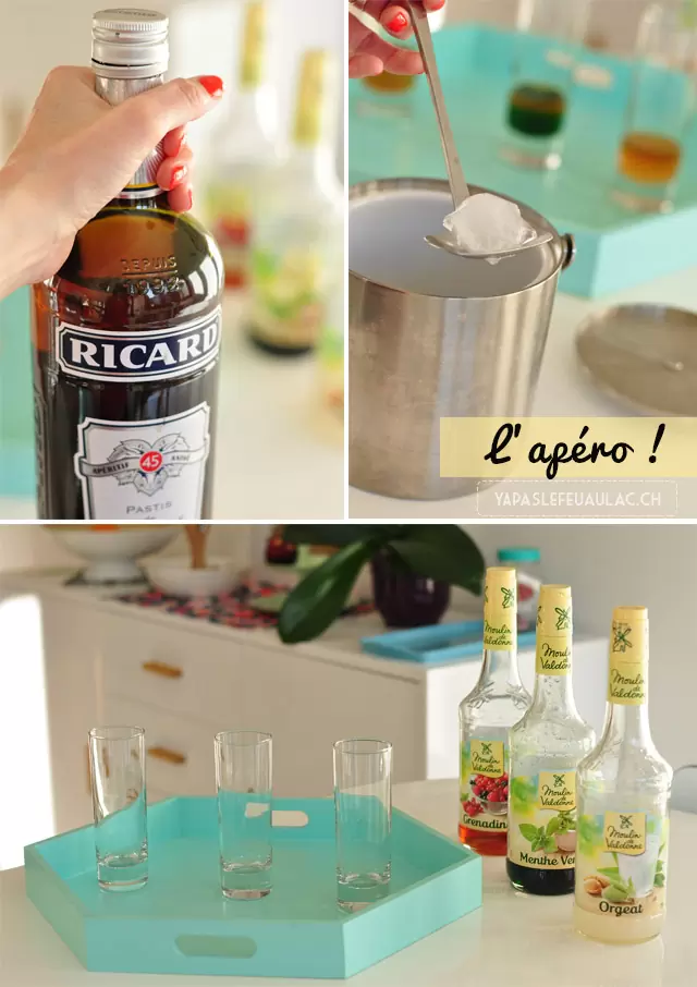 Ricard ou pastis avec du sirop: l'apéro comme dans le Sud de la France!