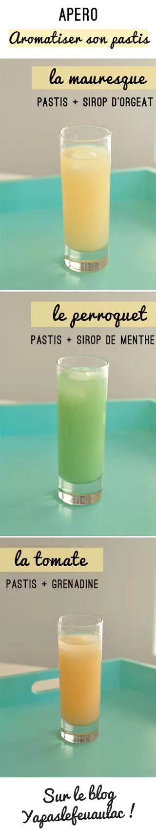 Comment boire son pastis aromatisé avec des sirops!